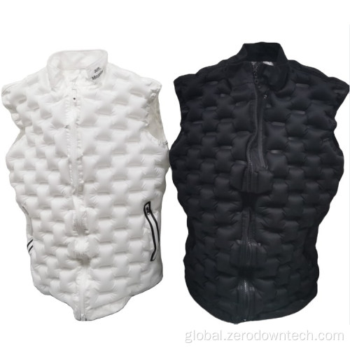 Custom Bomber Jacket Air Warm Vest Air Filling Inflatable Vest Factory